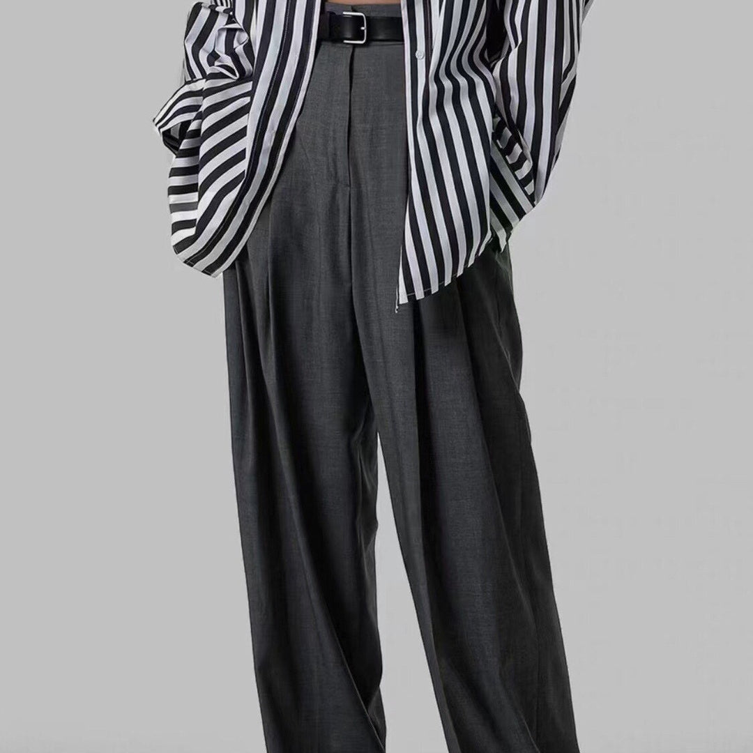 Dame elegant High-Waist plisserede bukser lavet af kvalitetsmateriale med behagelig pasform Stilla