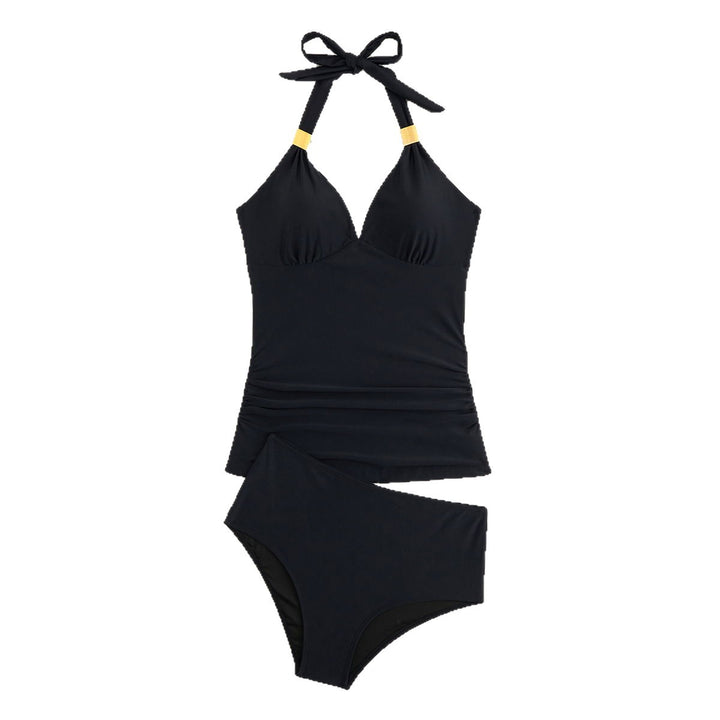 Dame Tankini med elegant halterneck-design Skovae