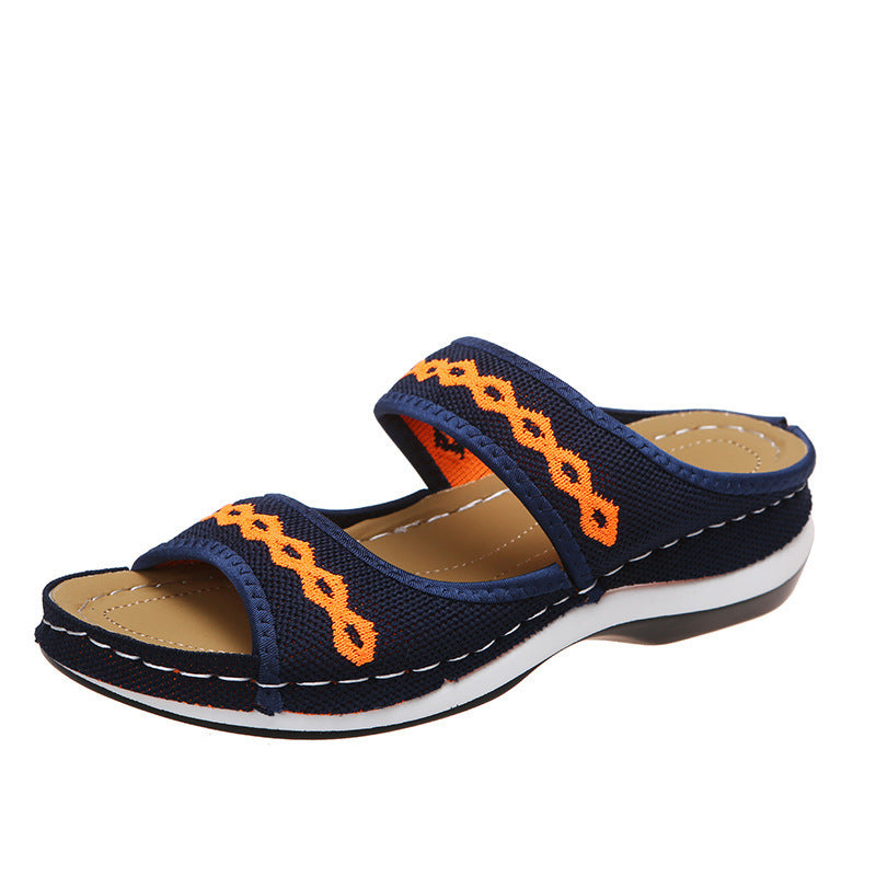 Dame komfort-sandaler med justerbare remme og ergonomisk fodseng Stilla