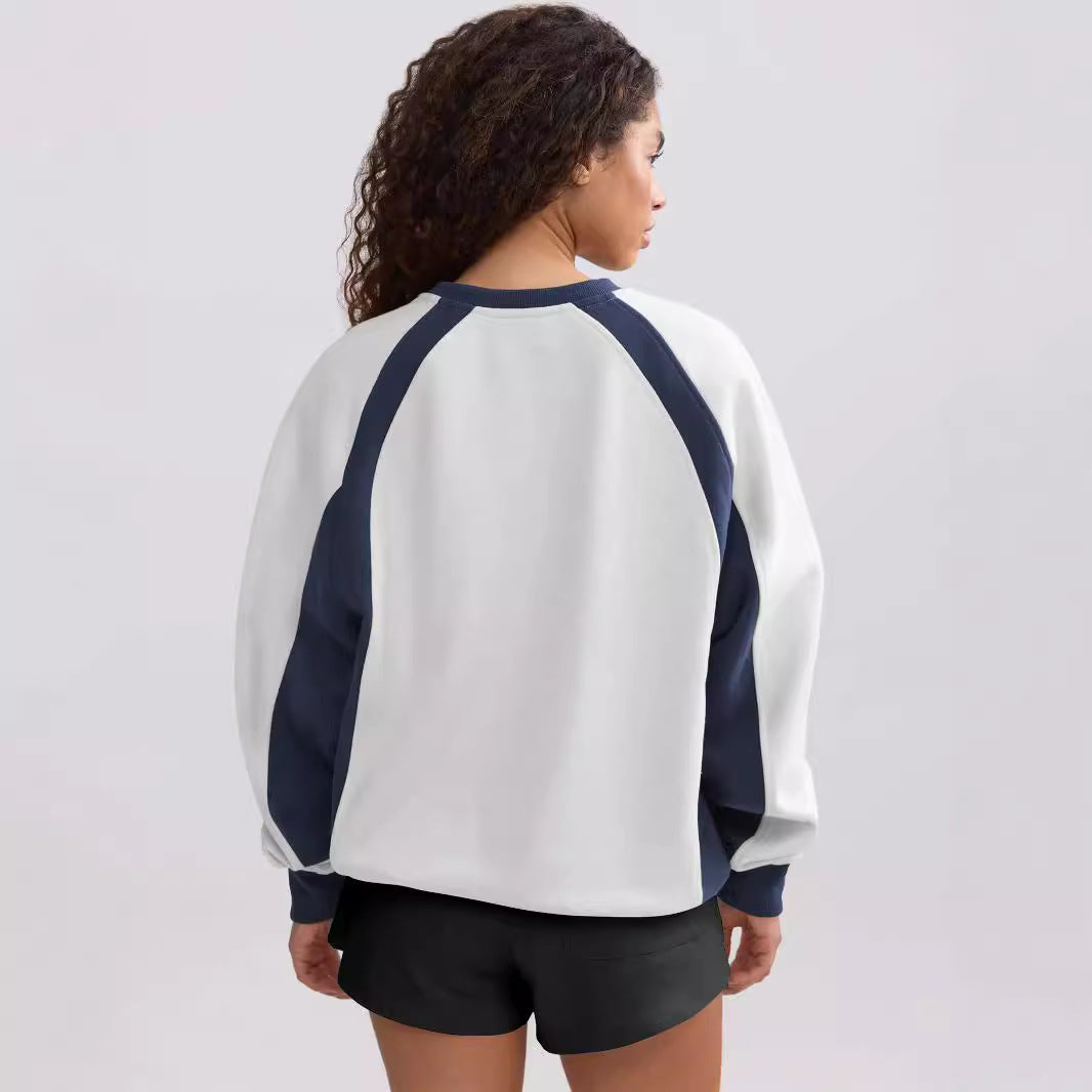 Dame Sporty Sweatshirt med kontrasterende indsatser Stilla