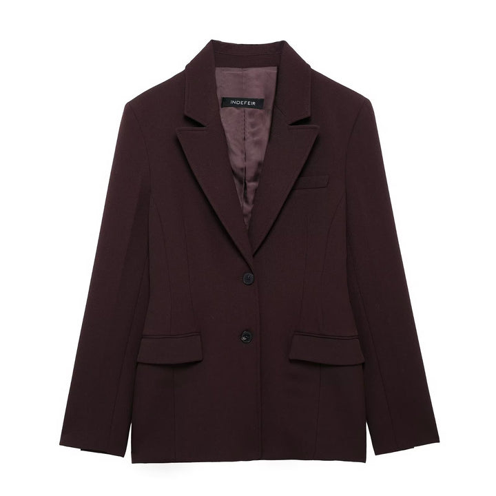 Dame elegant Blazerjakke med struktureret finish Stilla