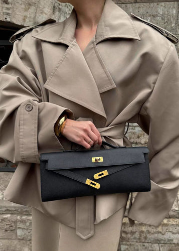 Stilla | Bælte cropped trenchcoat