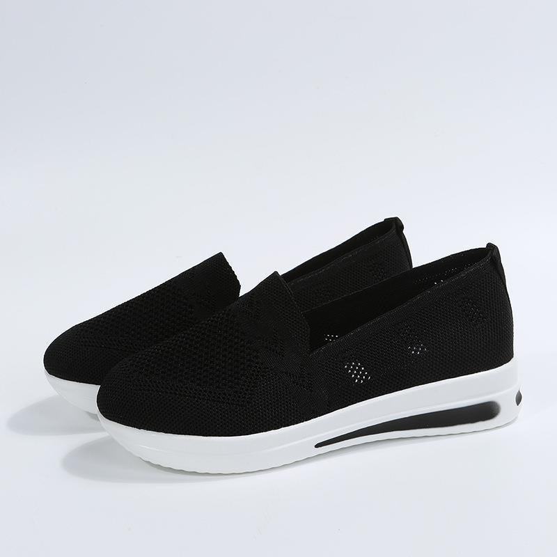 Dame behagelige Slip-On sneakers med åndbart overmateriale og skridsikker sål Stilla