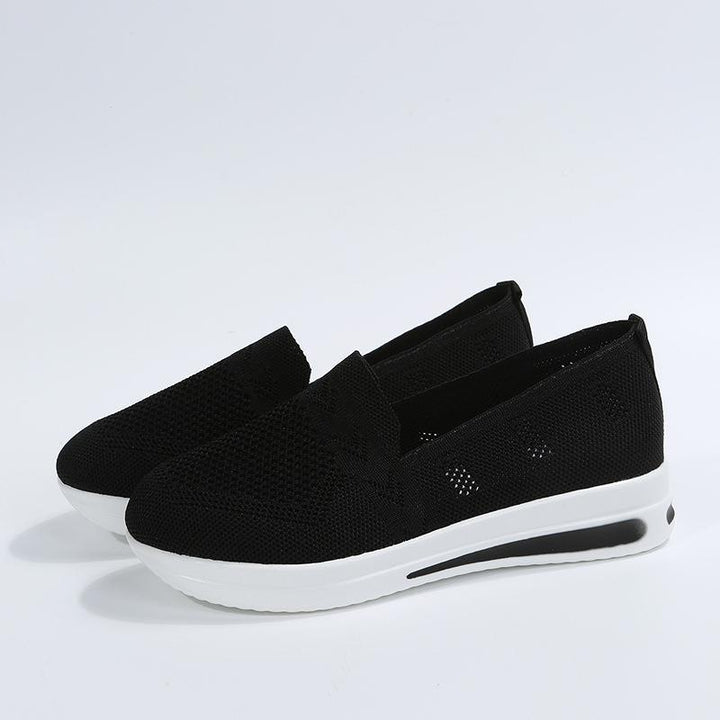 Dame behagelige Slip-On sneakers med åndbart overmateriale og skridsikker sål Stilla