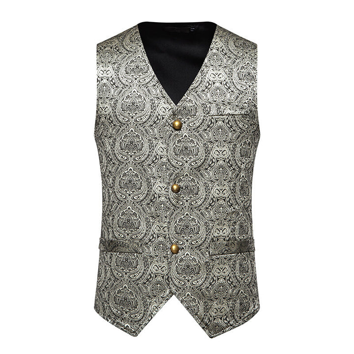 Herrer Elegant Mønstret Vest Stilla