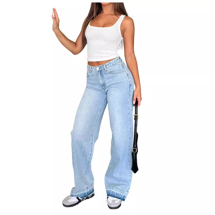 Dame Løstskårne High-Waist Jeans med modent såvel som behageligt Stretch Stilla