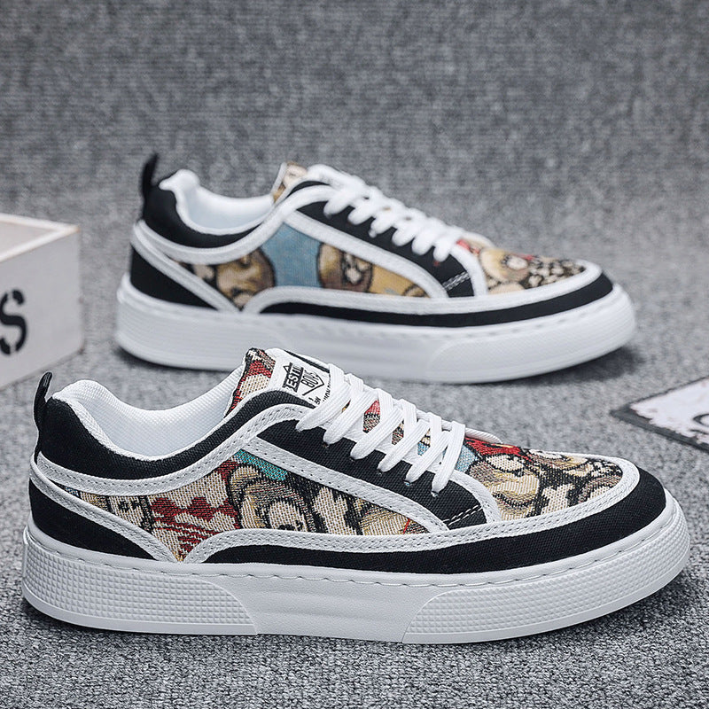 Femme Kunstnerisk Grafik Sneakers Stilla