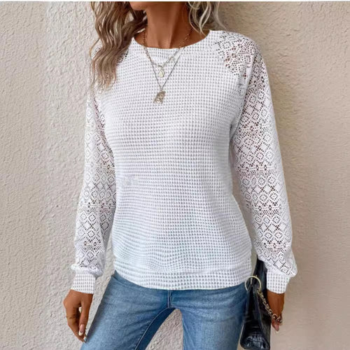 Dame afslappet sweater med spidsagtig raglanærme Stilla