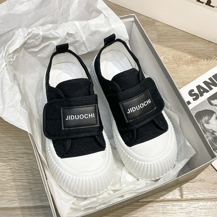 Dame Slip-On Sneakers med elastisk velcro og innovativ støddæmpning Stilla