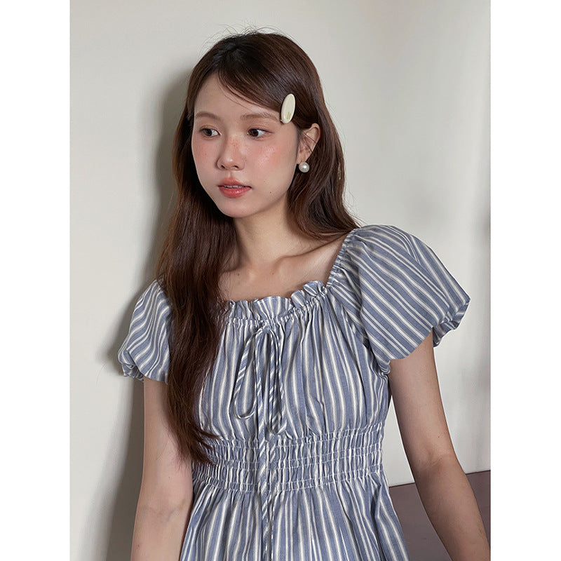 Damernes Off-Shoulder Bluse med ruchedetaljer og elastisk kant Stilla