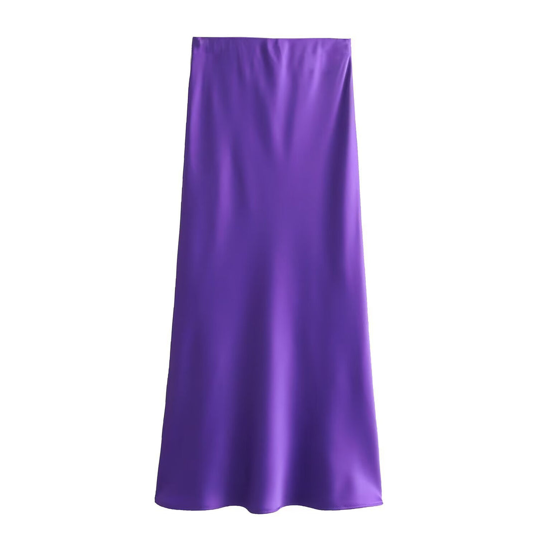 Dame lang satin skirt Skovae