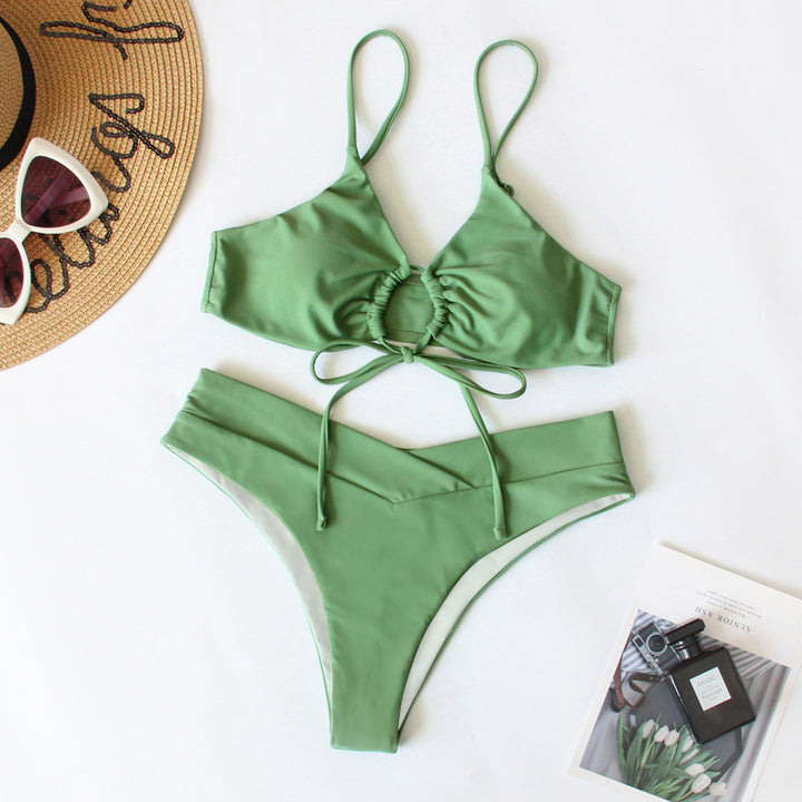 Dame Bikini-sæt med innovativt indviklet design og justerbare stropper Stilla