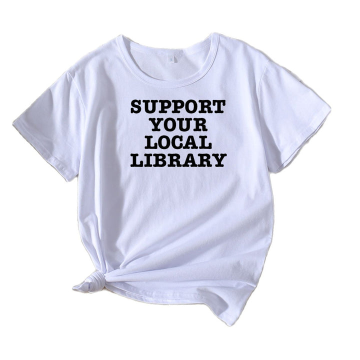 Dame Fritid Litterær Støtte T-Shirt Stilla