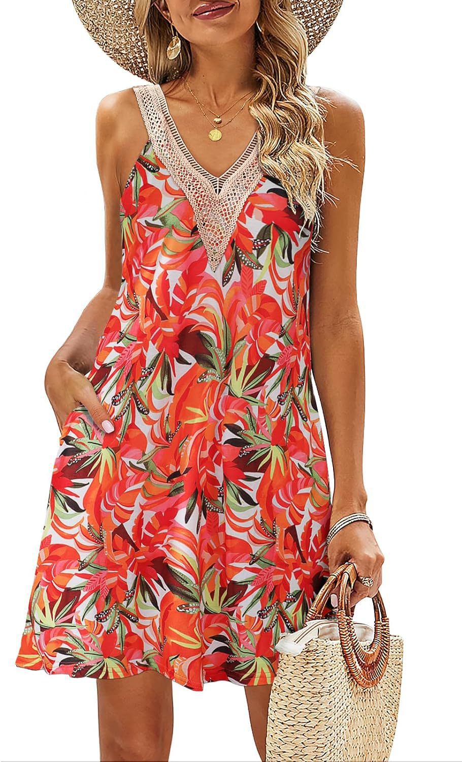 Dame sommerkjole i afslappet Boho-stil Stilla
