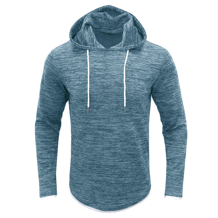 Herrer afslappet hoodie med struktureret design og kængurulomme Stilla