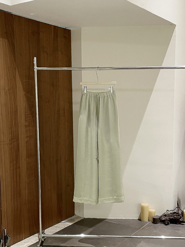 Dame bred Culotte med elastisk talje og flydende stof Stilla