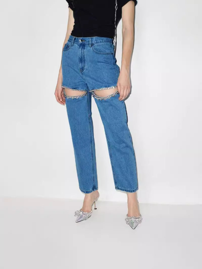 Damejeans med smuk stenudsmykning Stilla