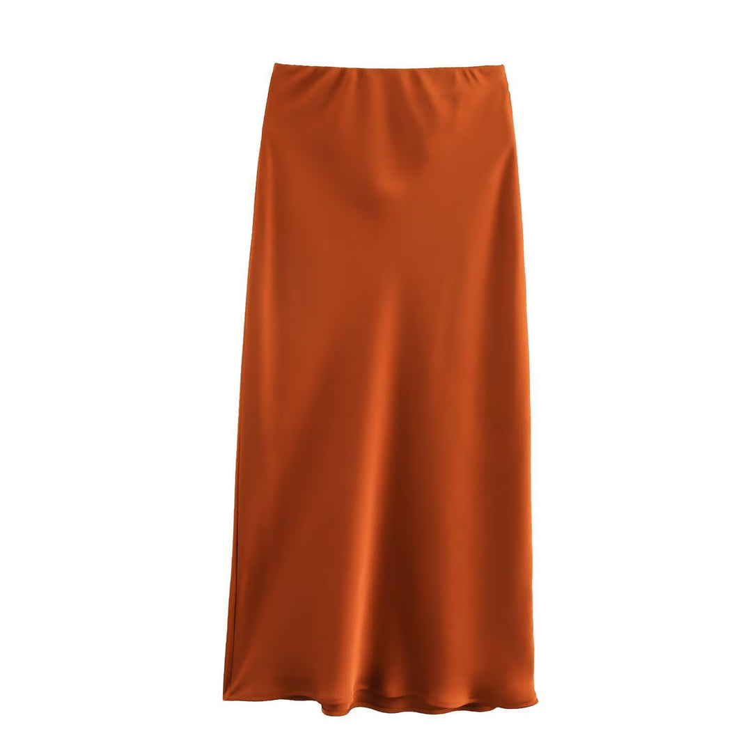 Dame lang satin skirt Skovae