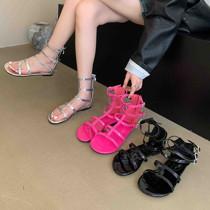 Dame Gladiator Sandaler med justerbare remme og skridsikre såler Stilla