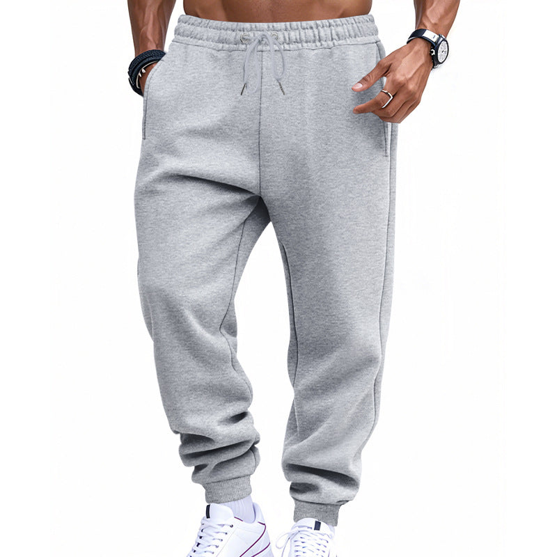 Herrer nan sporty sweat-joggingbuks med elastisk tunneltræk, ribkanter og dybe lommer Skovae