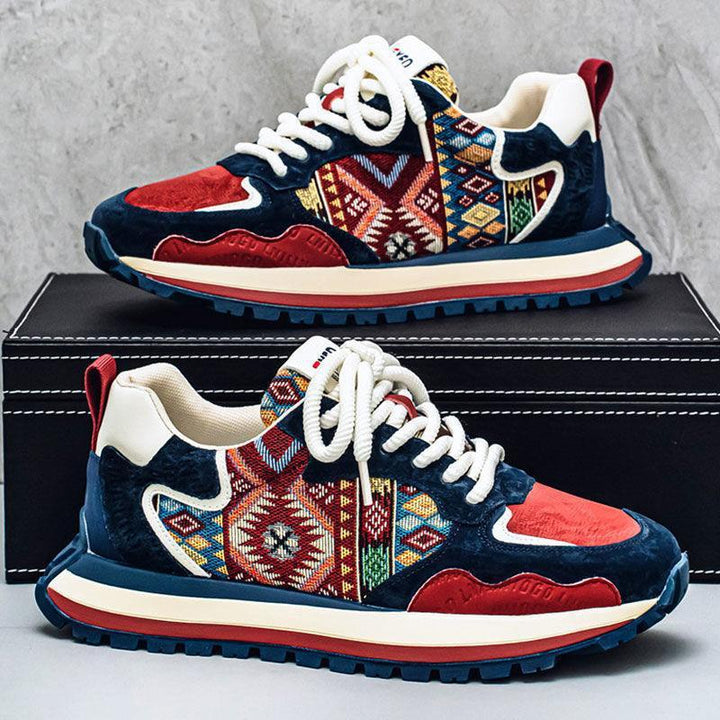 Dame Komfort-sneakers med unikt etno-design og skridsikker sål Stilla
