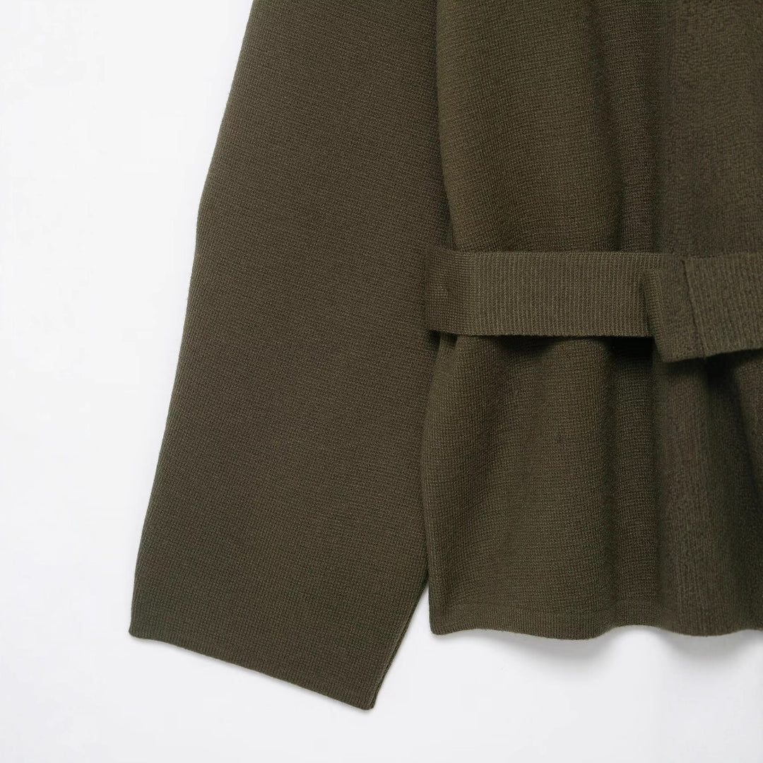 Kvinders afslappede cardigan med taljebælte og elegante knapdetaljer Stilla