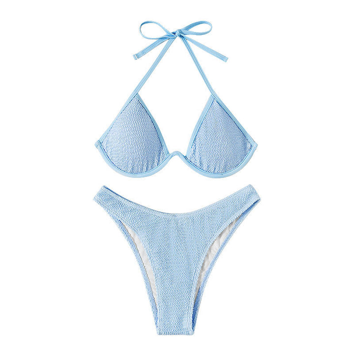 Dame Triangel-Bikini med struktureret overflade Skovae 1778572667