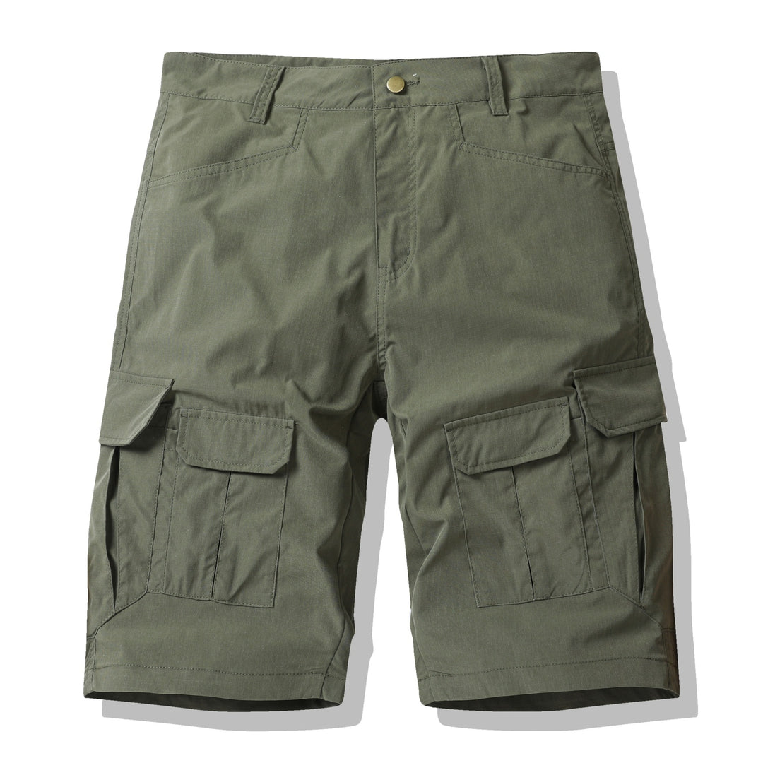 Herre multifunktionelle Cargo-Shorts med praktiske sidelommer og elastisk talje Stilla