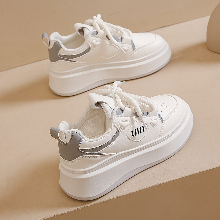 Dame sneakers med tykk platform og åndbart overmateriale Stilla