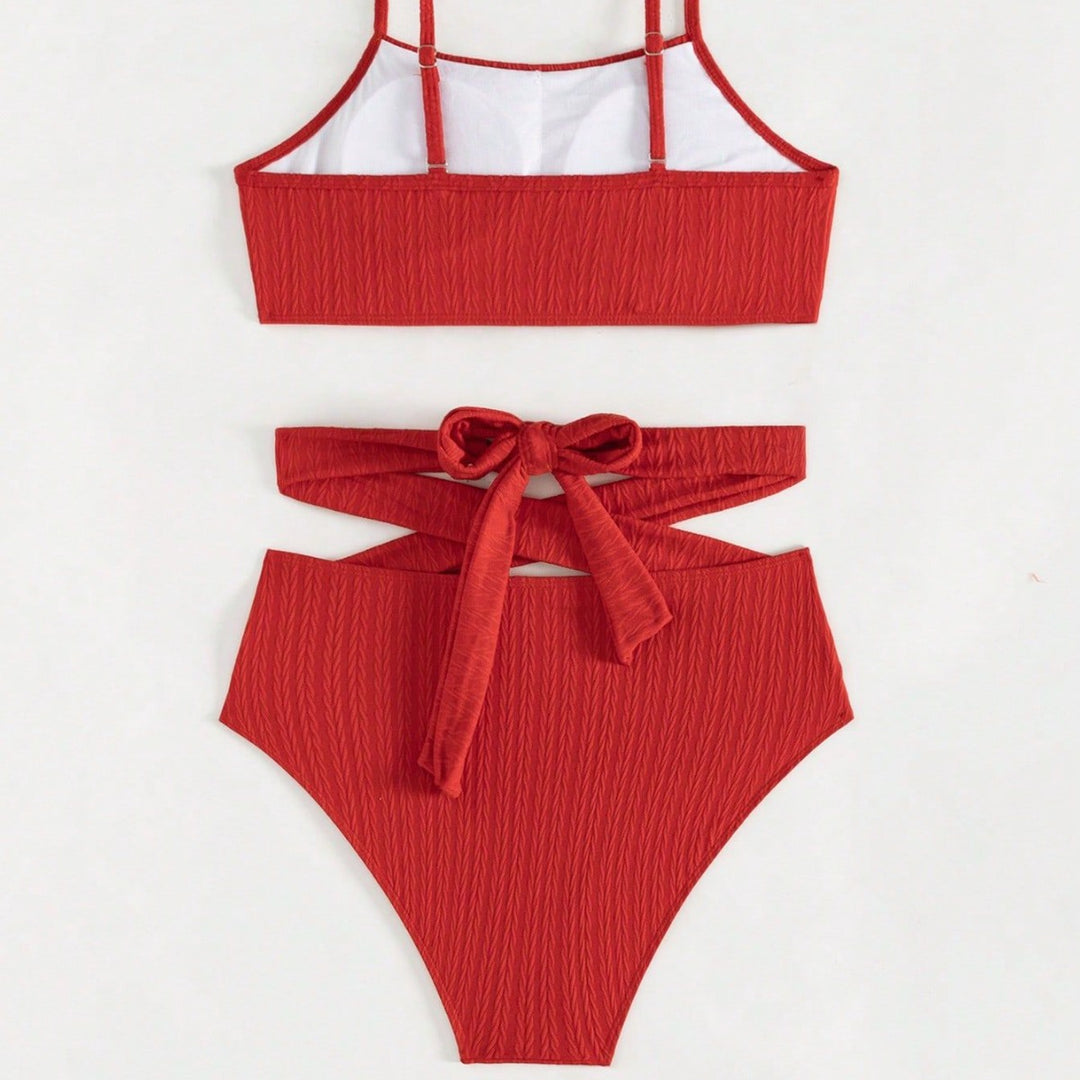 Dame Højtaljede Bikini med trendy snit Skovae