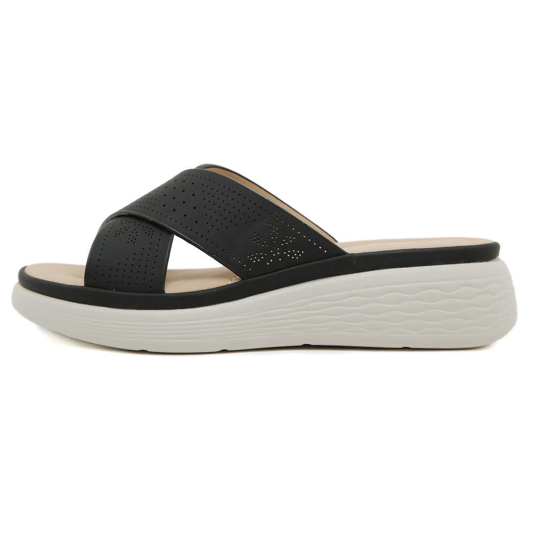 Dame komfortable sandaler med åndbart krydsbånd design Stilla