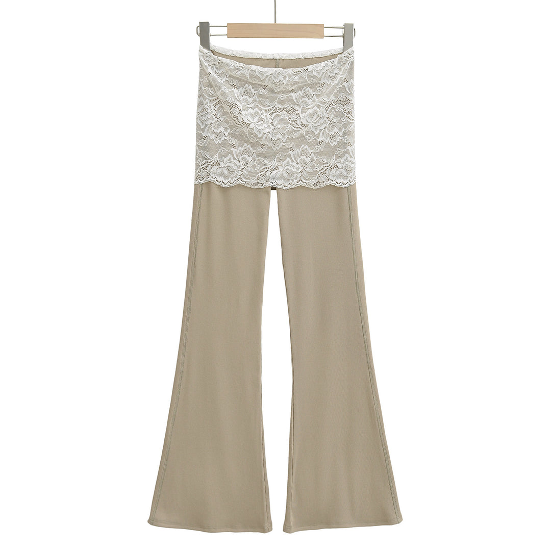 Dame Leggings med blonder og løs pasform Stilla