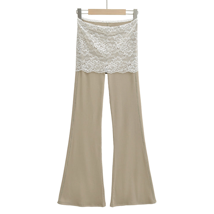 Dame Leggings med blonder og løs pasform Stilla