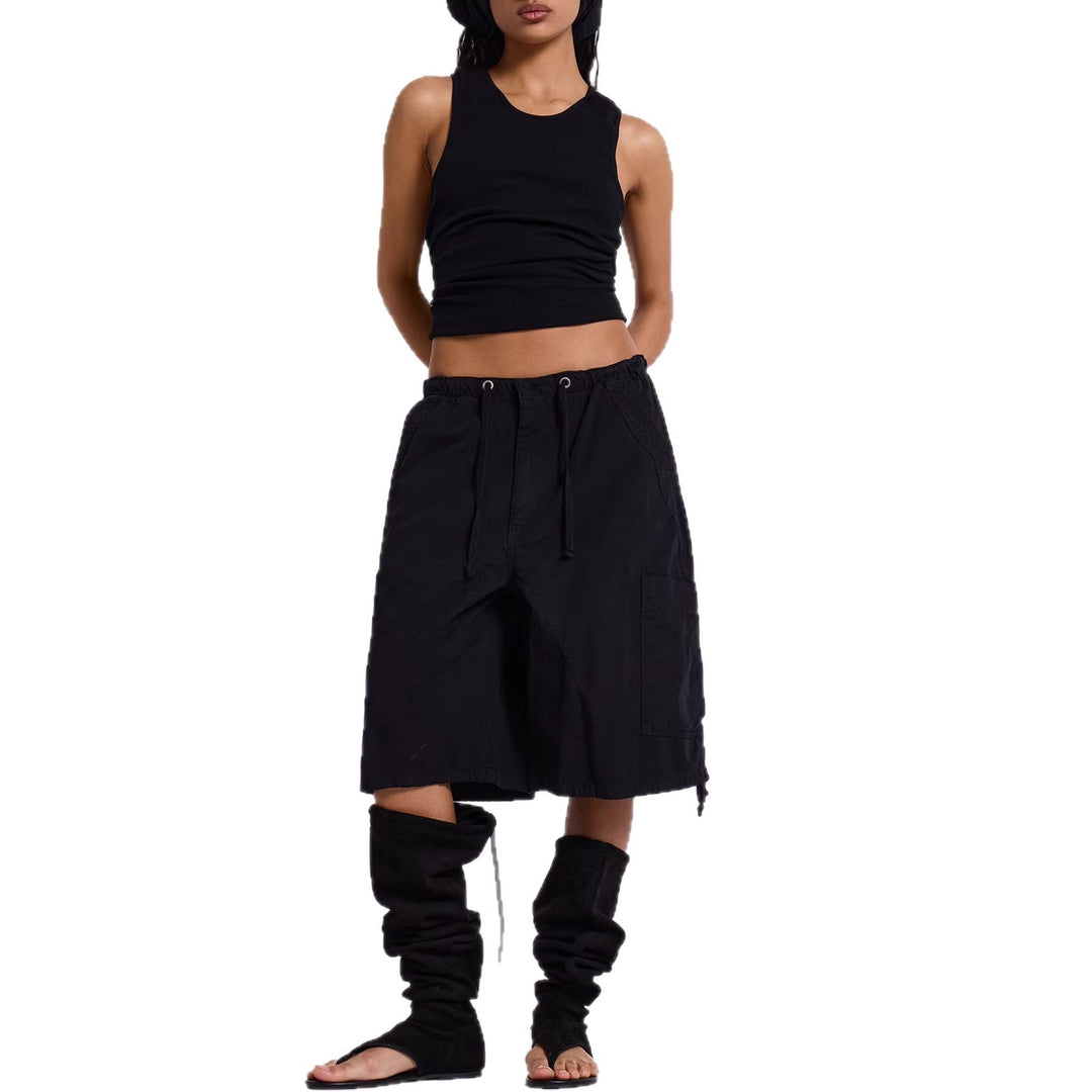 Dame afslappede korte Cargo-shorts med justerbar talje og praktiske lommer Skovae