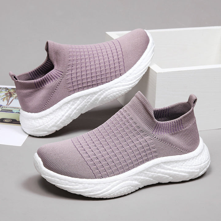Herren Slip-On Åndbare Strik-Sneakers Stilla