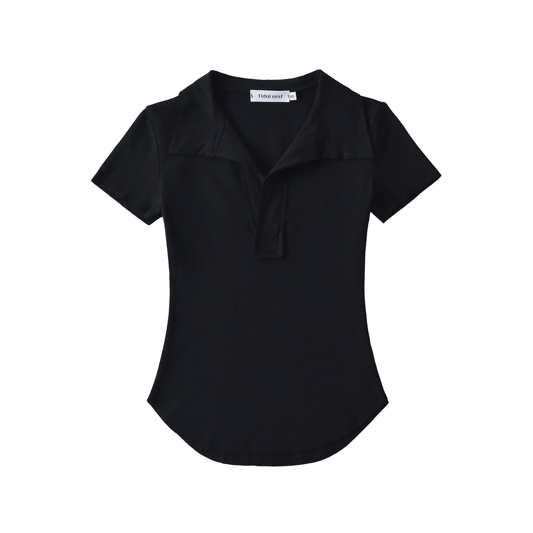 Dame Polo-Shirt med taktisk krave og kvalitets bomulds materiale Stilla