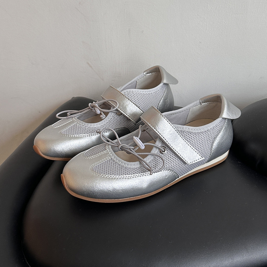 Femme Stilfulde Mesh Ballerinas Stilla