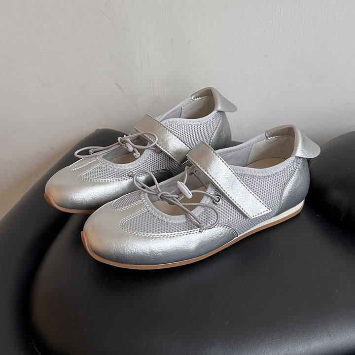 Femme Stilfulde Mesh Ballerinas Stilla
