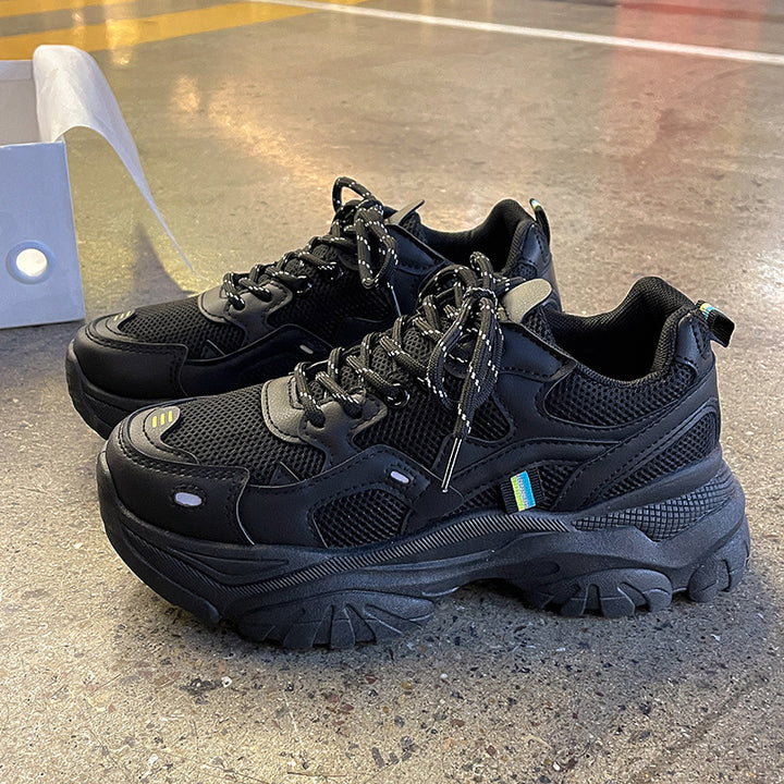 Dame Sporty Sneakers med åndbar mesh-overflade og stødabsorberende sål Stilla