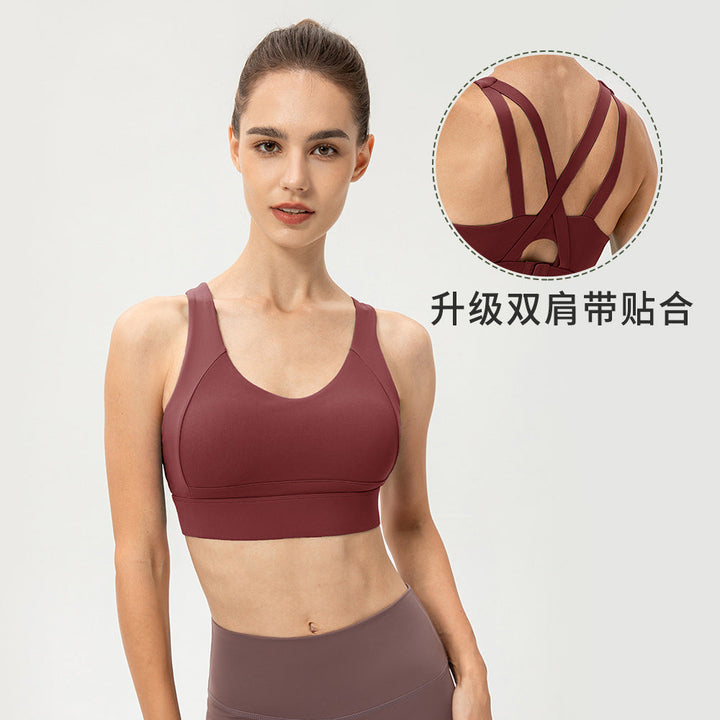 Stilla | Strength Integreret Kop Yoga Bh Fast Sportsvest Med Spænde Til Løb Og Fitness