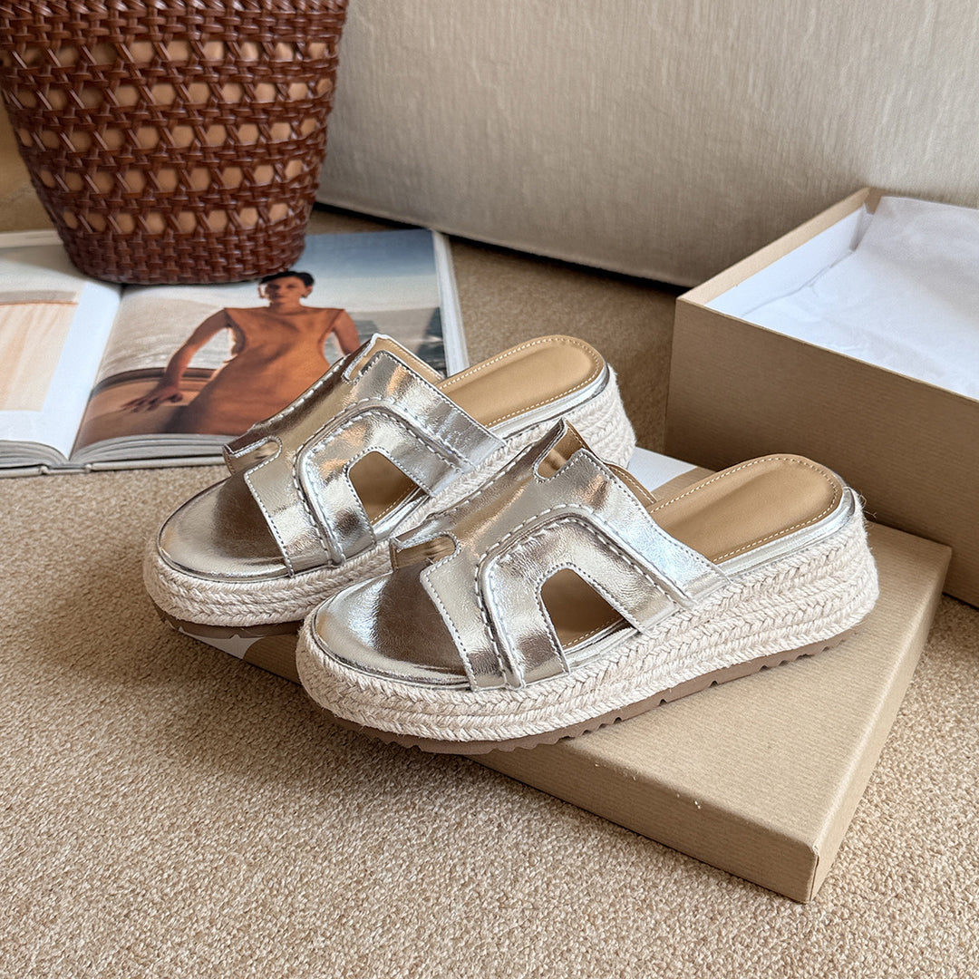 Femme Casual Espadrille Slide Sandaler Stilla