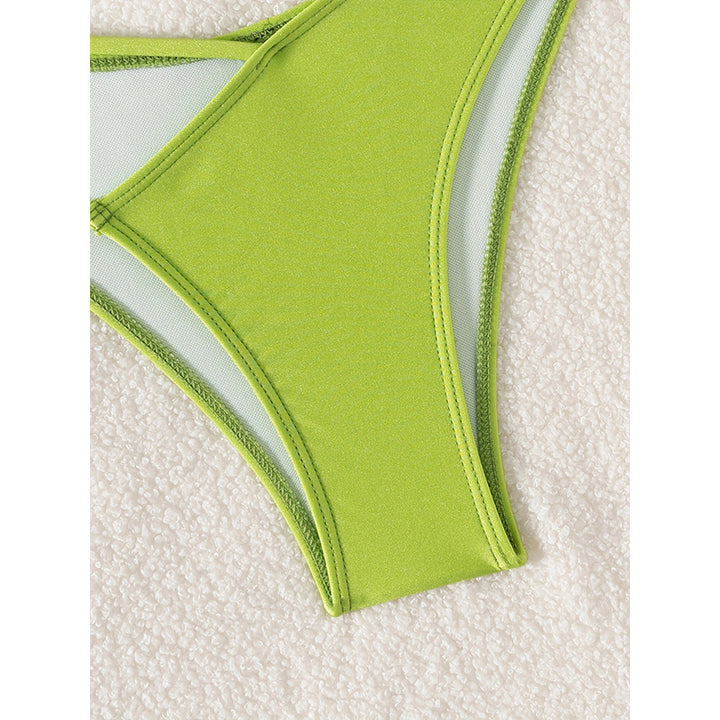 Femme En-skulder Cut-Out Bikini Sæt Stilla