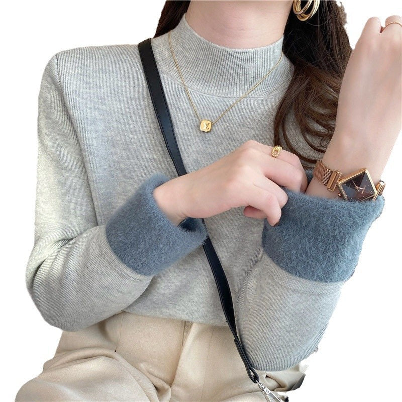 Kvinders kortærmede sweater med en stilfuld turtleneck og afslappet snit Stilla