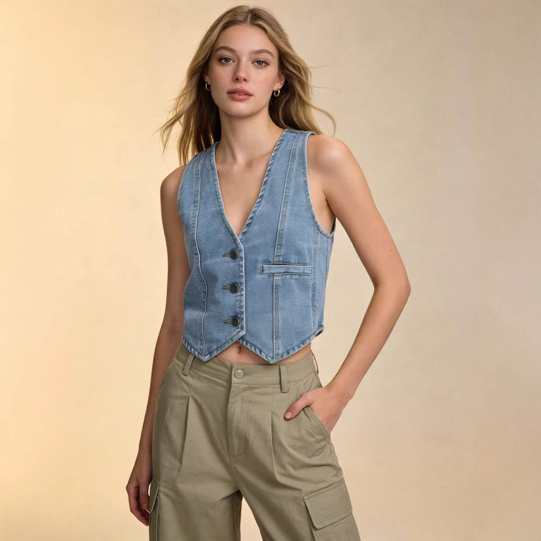 Dame Jeansoplevelse Vest Skovae