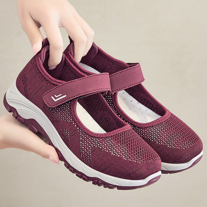 Dame Sportslige Mary Jane Sneakers med åndbart overmateriale Stilla
