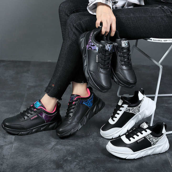 Dame nan urban volumniøse sneakers med blødt kunstpelsfor, polstret indgang og markant profil sål Skovae