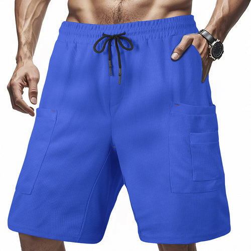 Herre cargo-shorts med multifunktionelle lommer og elastisk talje Stilla
