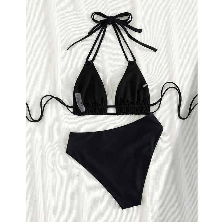 Damer triangel-bikini med justerbare stropper og moderne snit Skovae