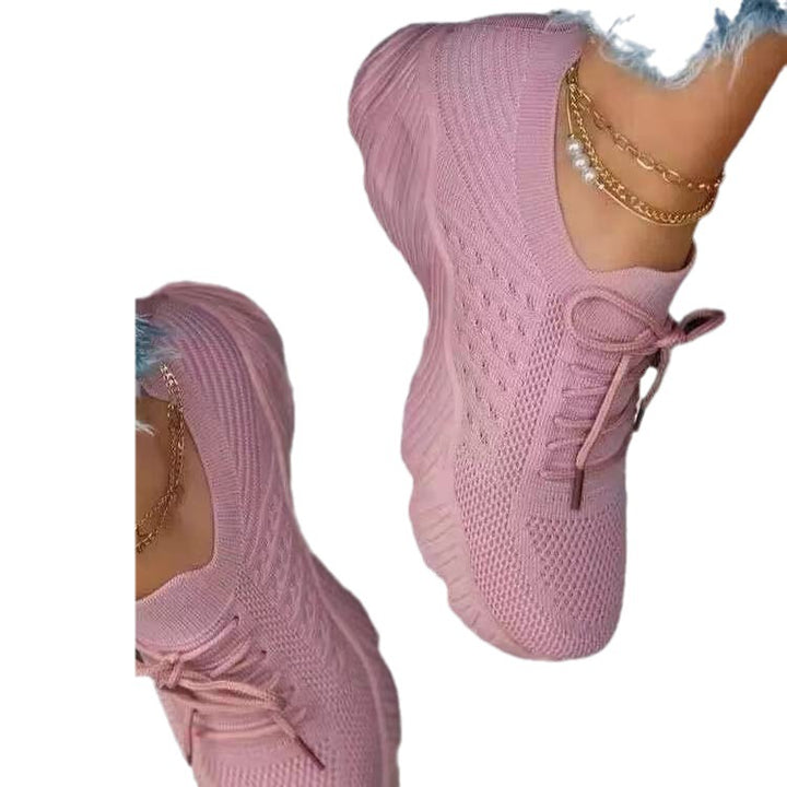 Dame Sporty Mesh Sneakers med åndbar sål og støddæmpningsteknologi Stilla