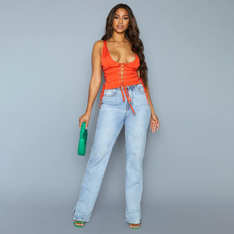 Femme Snøring Forside Cropped Top Stilla